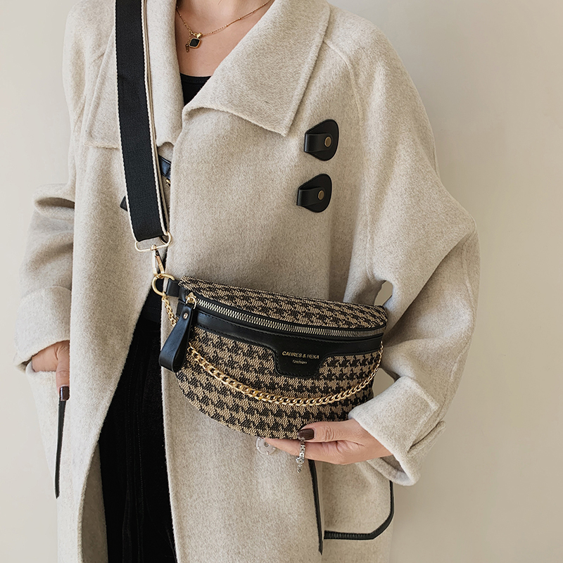 Women's Streetwear Geometric Leopard Canvas Waist Bags display picture 15