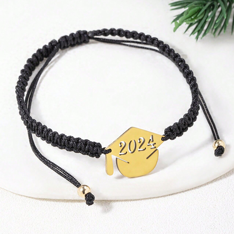 Simple Style Classic Style Number Rope Drawstring Braid Unisex Drawstring Bracelets display picture 2