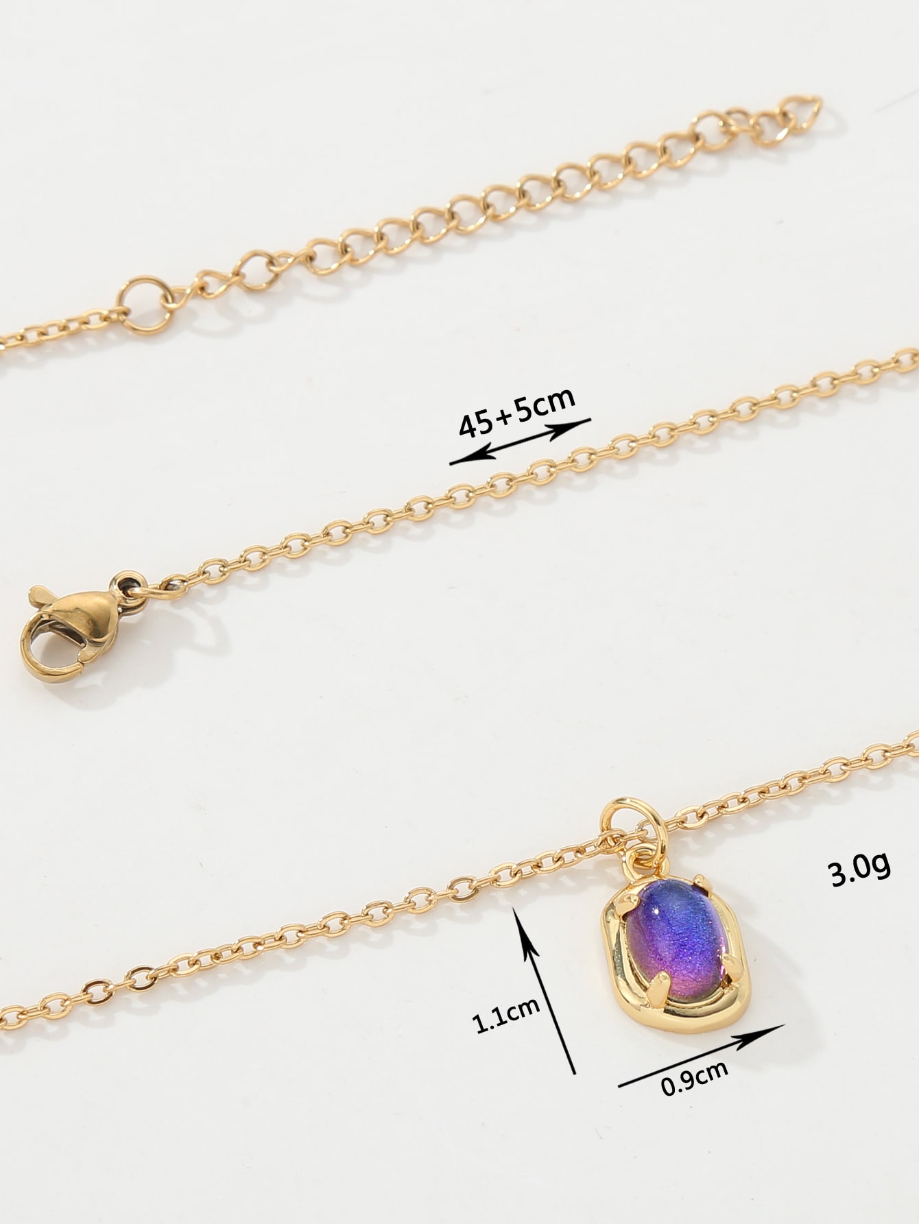 Kupfer 18 Karat Vergoldet Elegant Glänzend Geometrisch Zirkon Halskette Mit Anhänger display picture 6