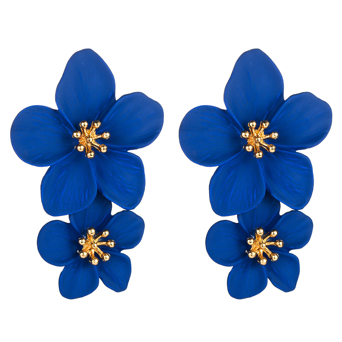 Fashion Flower Stoving Varnish Alloy Drop Earrings display picture 6