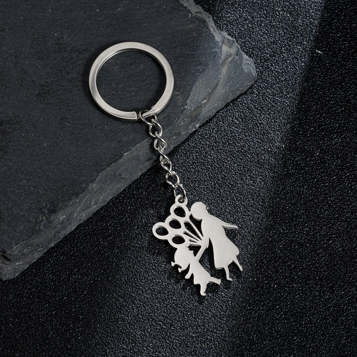 MAMA Human Stainless Steel Mother'S Day Bag Pendant Keychain display picture 4