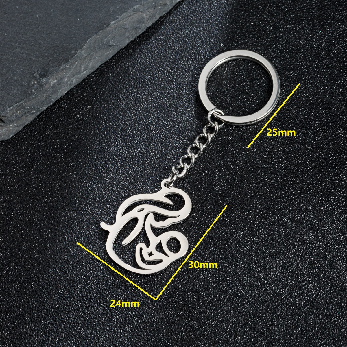 MAMA Human Stainless Steel Mother'S Day Bag Pendant Keychain display picture 5