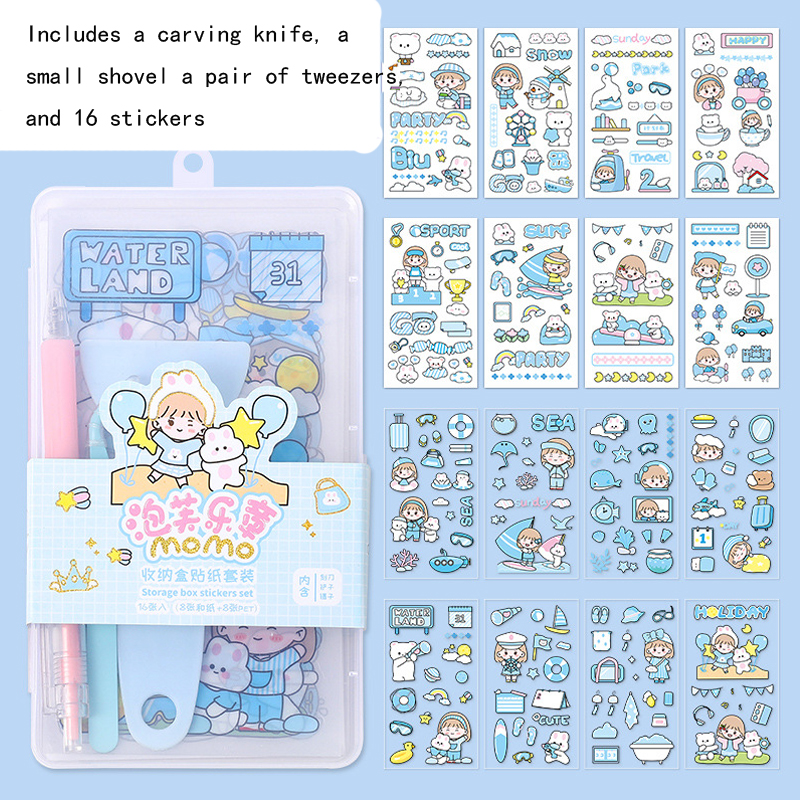 1 Set Cartoon Cartoon Character Learning PP Synthetics Cute Handmade Washi Tape display picture 12