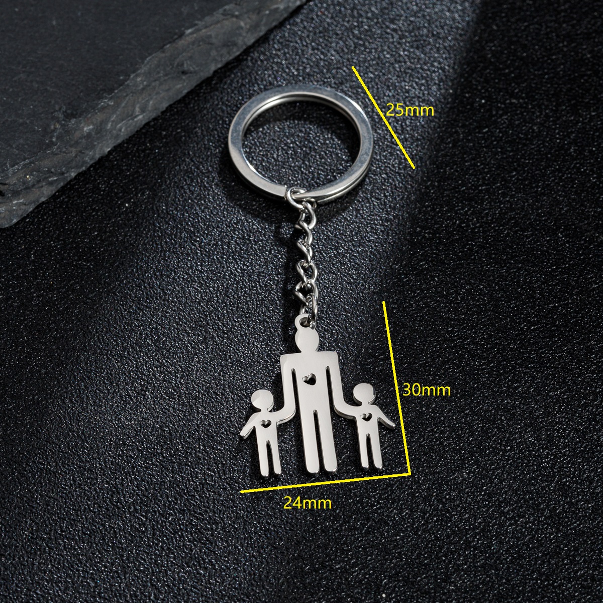 Simple Style Cartoon Character Stainless Steel Bag Pendant Keychain display picture 5