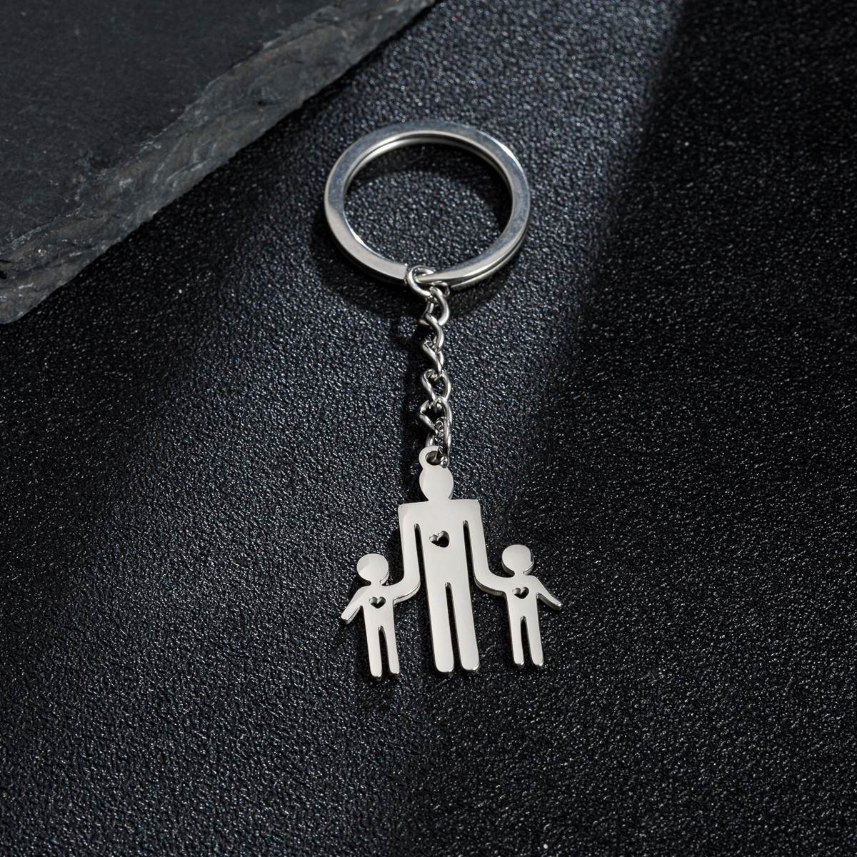 Simple Style Cartoon Character Stainless Steel Bag Pendant Keychain display picture 8
