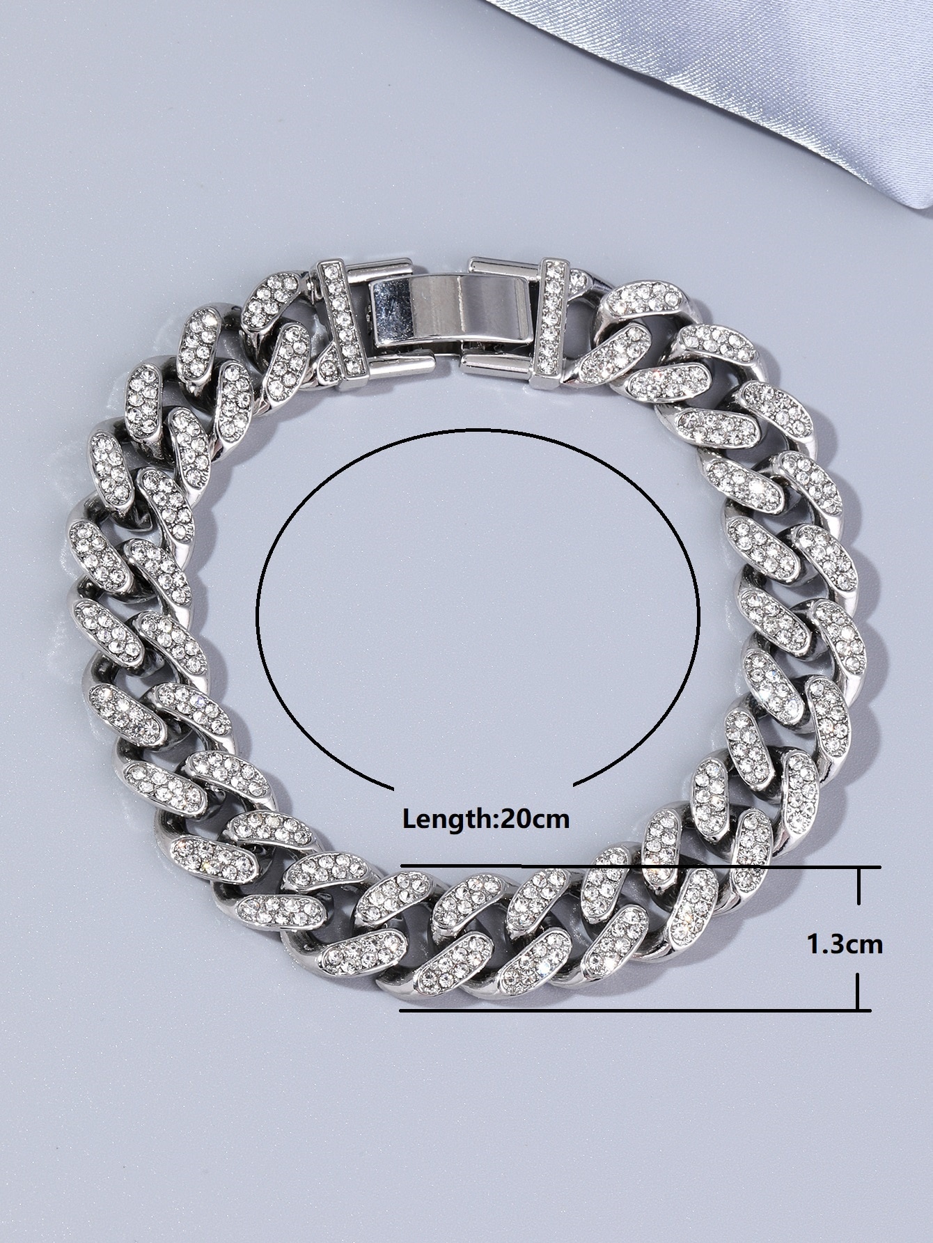 IG Style Casual Solid Color Alloy Inlay Rhinestones Gold Plated Silver Plated Unisex Bracelets display picture 6