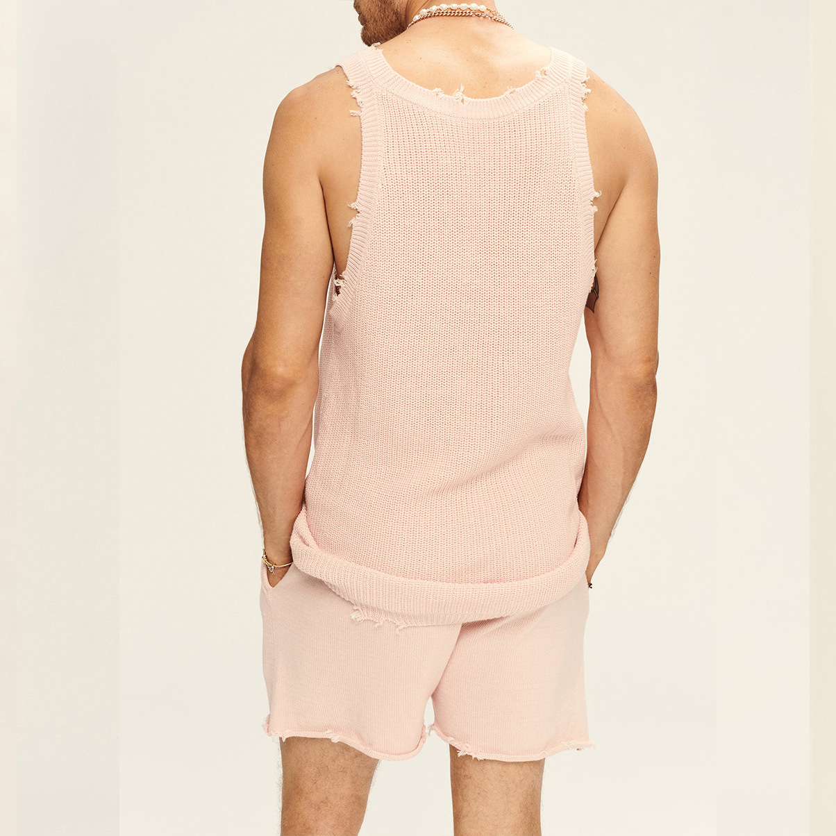 Hommes Couleur Unie Ensembles De Shorts Vêtements Pour Hommes display picture 39