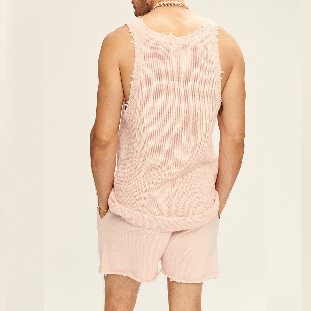 Men's Solid Color Shorts Sets Men's Clothing display picture 39