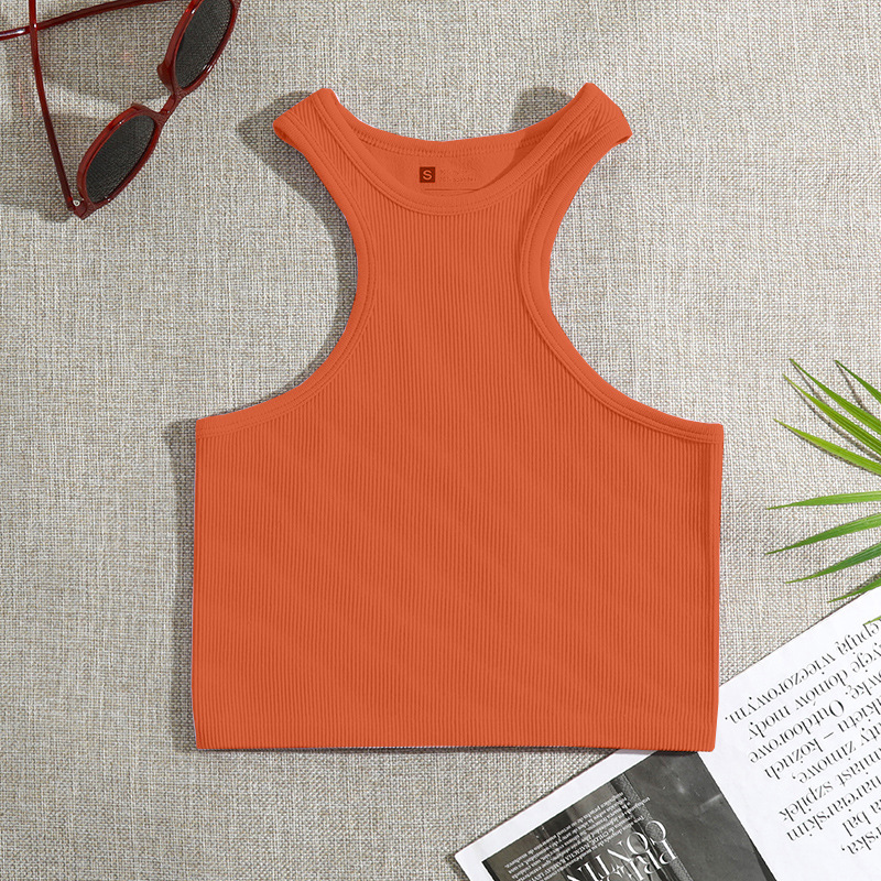 Frau Racerback-Tanktops Tank Tops Ferien Einfarbig display picture 5