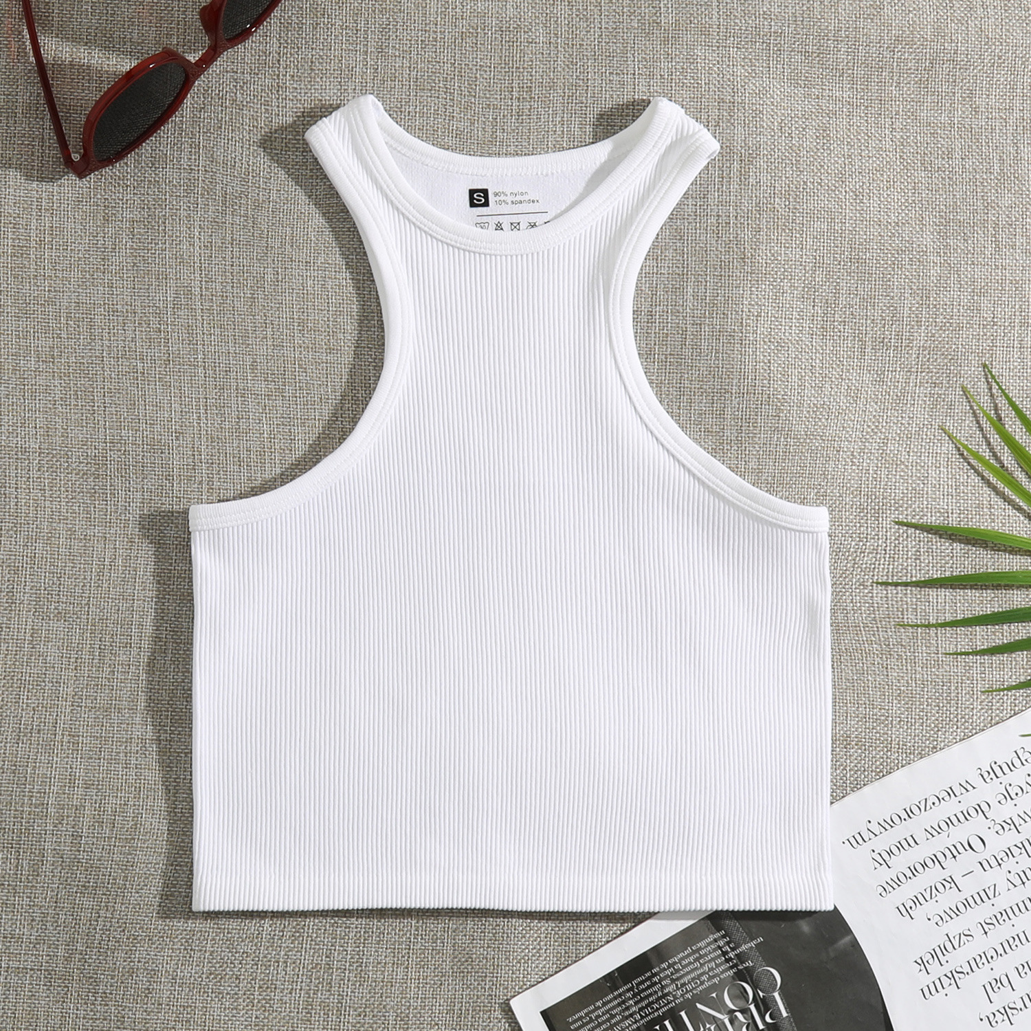 Women's Racerback Tank Tops Tank Tops Vacation Solid Color display picture 14