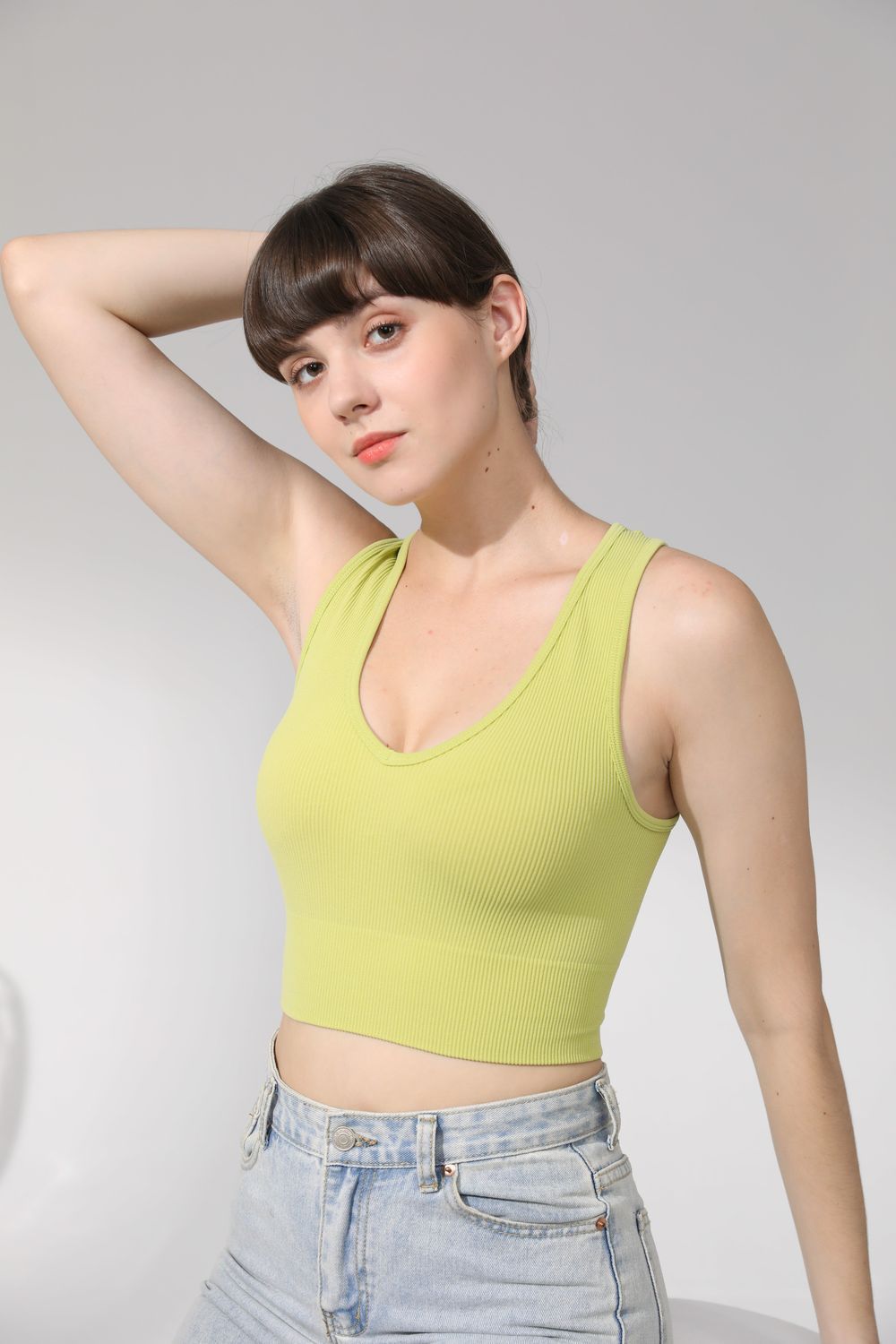 Frau Crop-Top Wickeln Tank Tops Ferien Einfarbig display picture 24