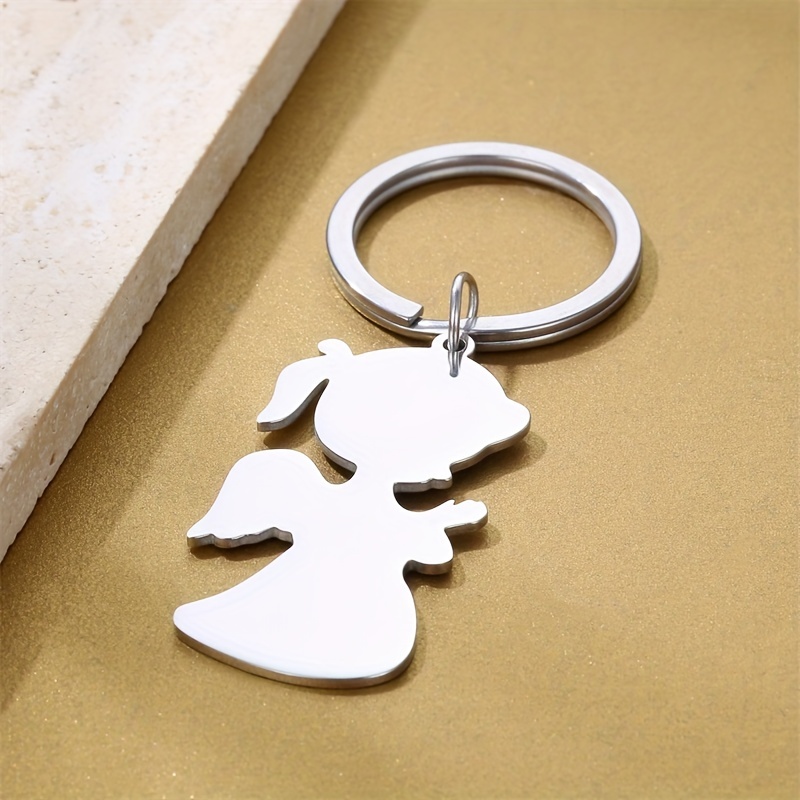 Simple Style Cartoon Stainless Steel Plating Carving 18K Gold Plated Keychain display picture 7