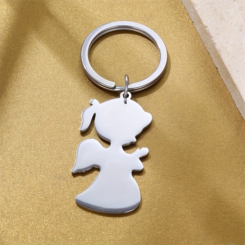 Simple Style Cartoon Stainless Steel Plating Carving 18K Gold Plated Keychain display picture 9