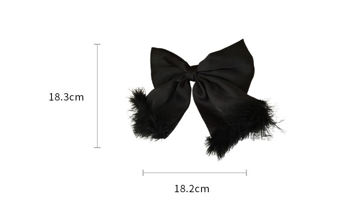 Women's Simple Style Bow Knot Alloy Cloth Feather Hair Clip display picture 21