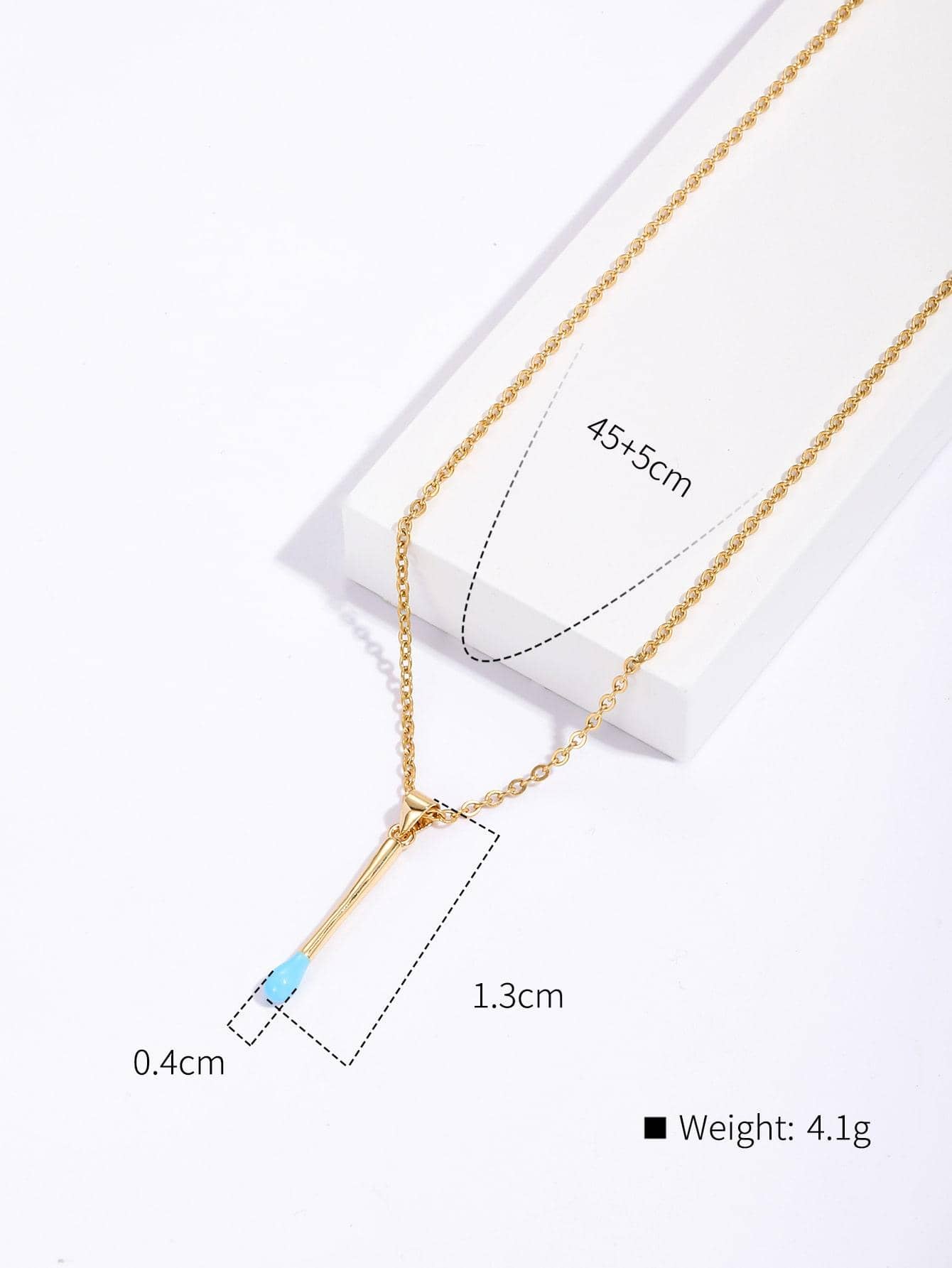 Copper 18K Gold Plated IG Style Bow Knot Shoe Enamel Pendant Necklace display picture 6