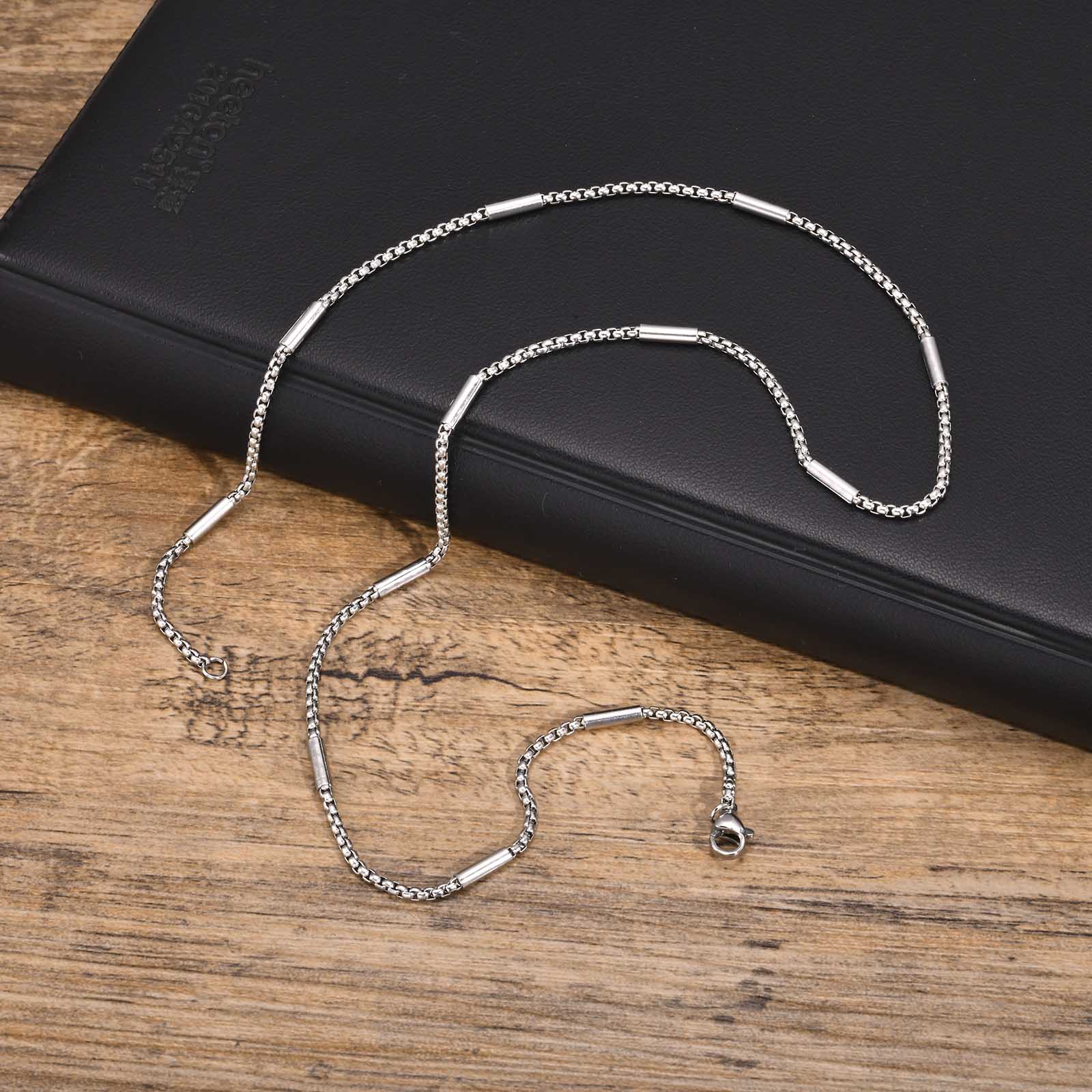 Simple Style Geometric 201 Stainless Steel Men's Necklace display picture 4