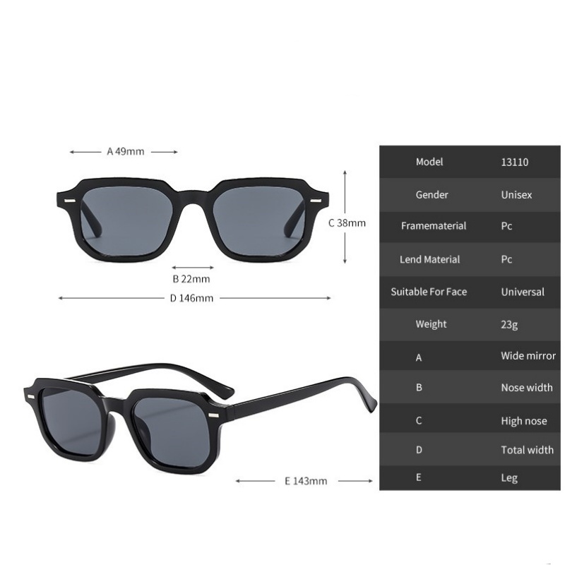 Streetwear Solid Color Pc Resin Square Full Frame Women's Sunglasses display picture 1
