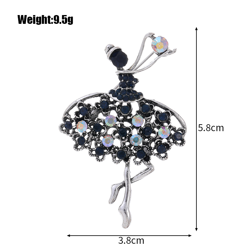 IG Style Human Leaf Flower Alloy Inlay Rhinestones Unisex Brooches display picture 14