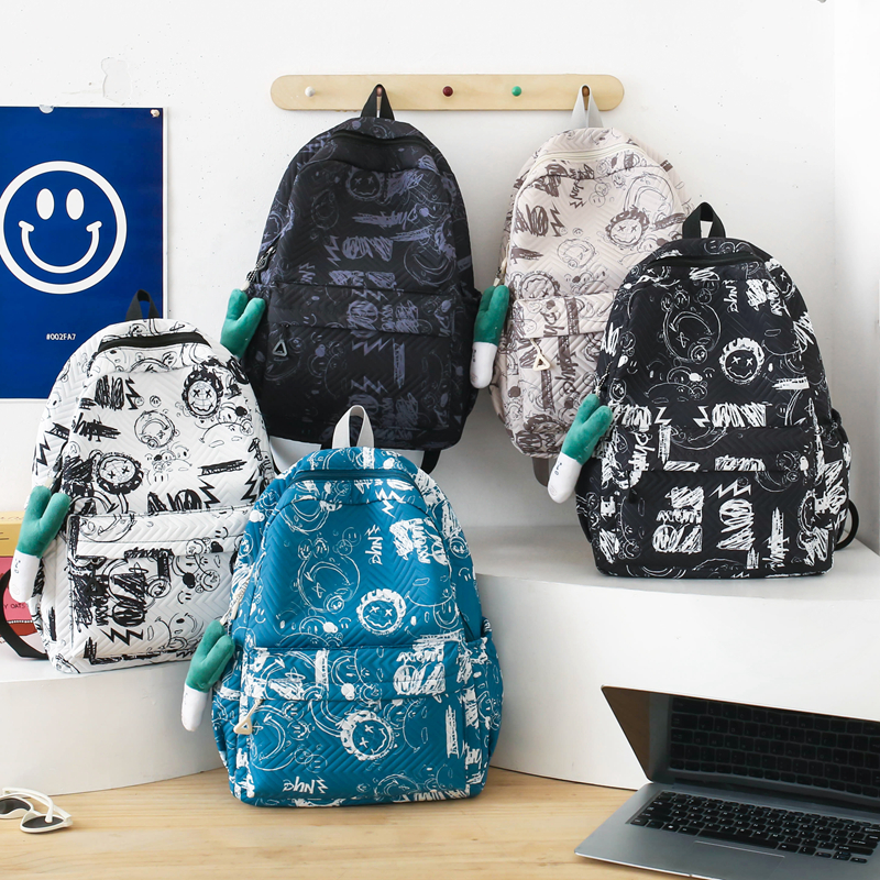 Large Graffiti Casual School Daily School Backpack display picture 5