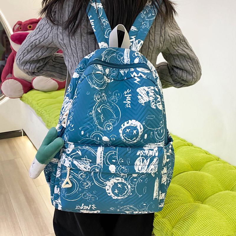 Large Graffiti Casual School Daily School Backpack display picture 17