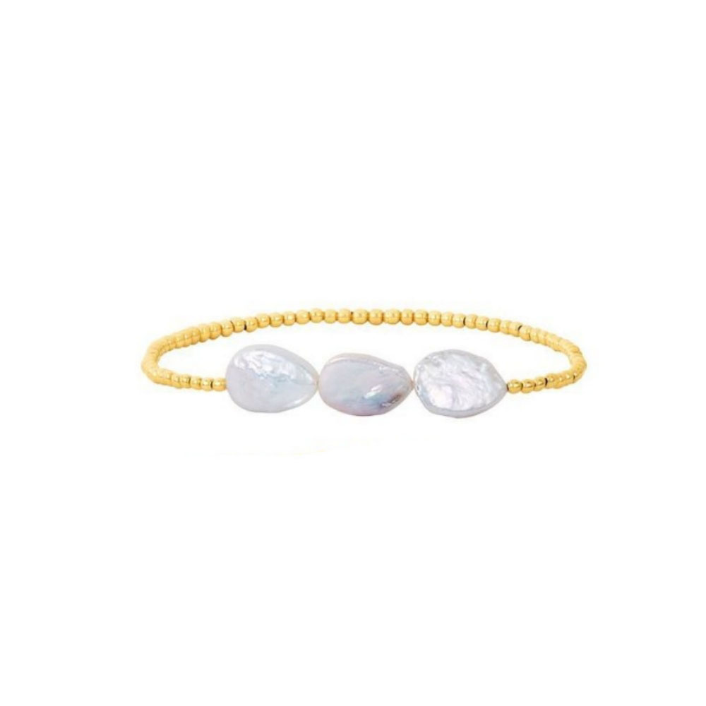 Perle D'eau Douce Le Cuivre Style IG Fait Main Bohémien Perlé Géométrique Bracelets display picture 1