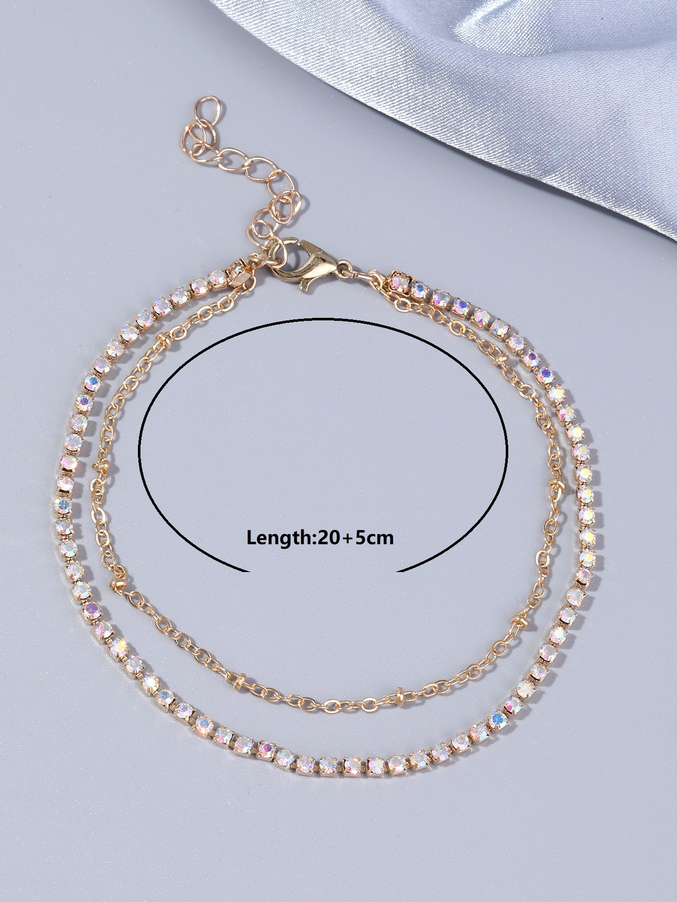 IG Style Heart Shape Solid Color Alloy Chain Inlay Rhinestones Gold Plated Women's Bracelets display picture 6