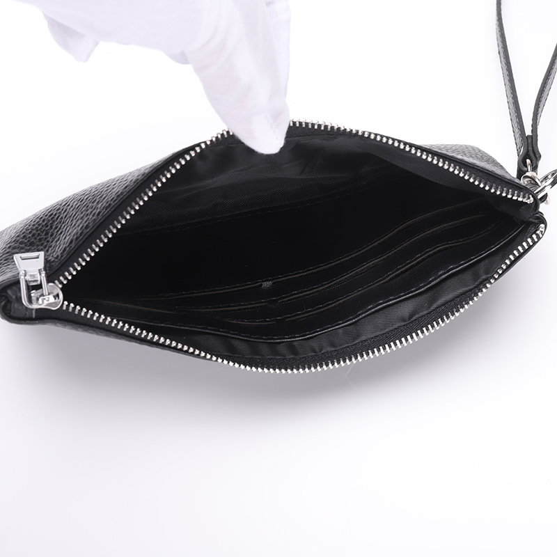 Men's Leather Letter Classic Style Zipper Clutch Bag display picture 8
