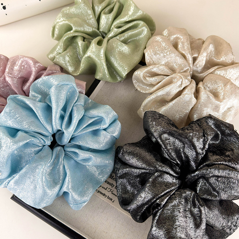 Women's Elegant Shiny Solid Color Cloth Hair Tie display picture 7