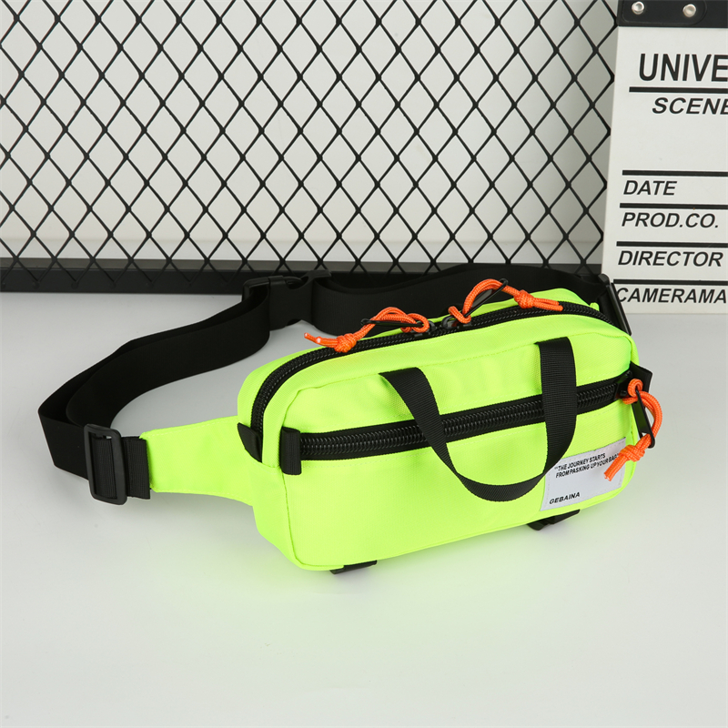 Unisex Oxford Cloth Color Block Streetwear Sewing Thread Zipper Fanny Pack display picture 13