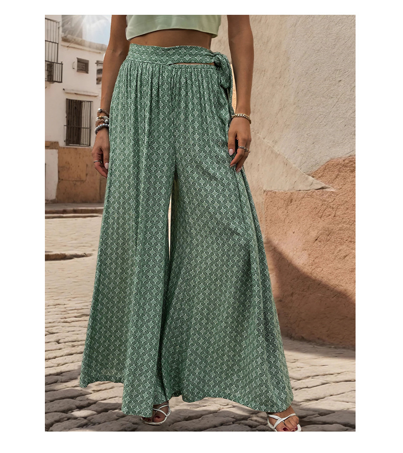 Women's Holiday Vacation Solid Color Ankle-Length Casual Pants display picture 2