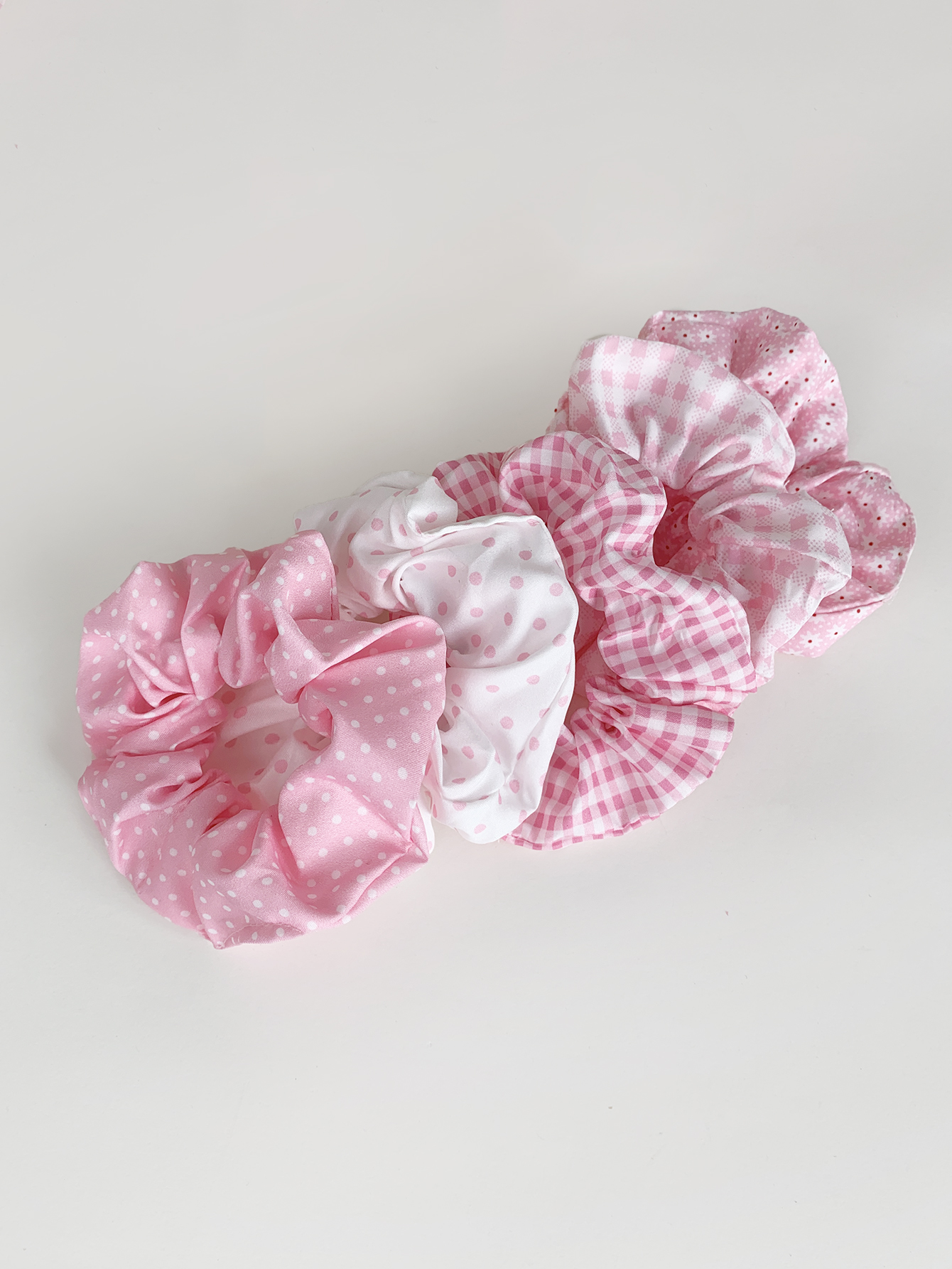 Women's Cute Simple Style Plaid Cloth Hair Tie display picture 4