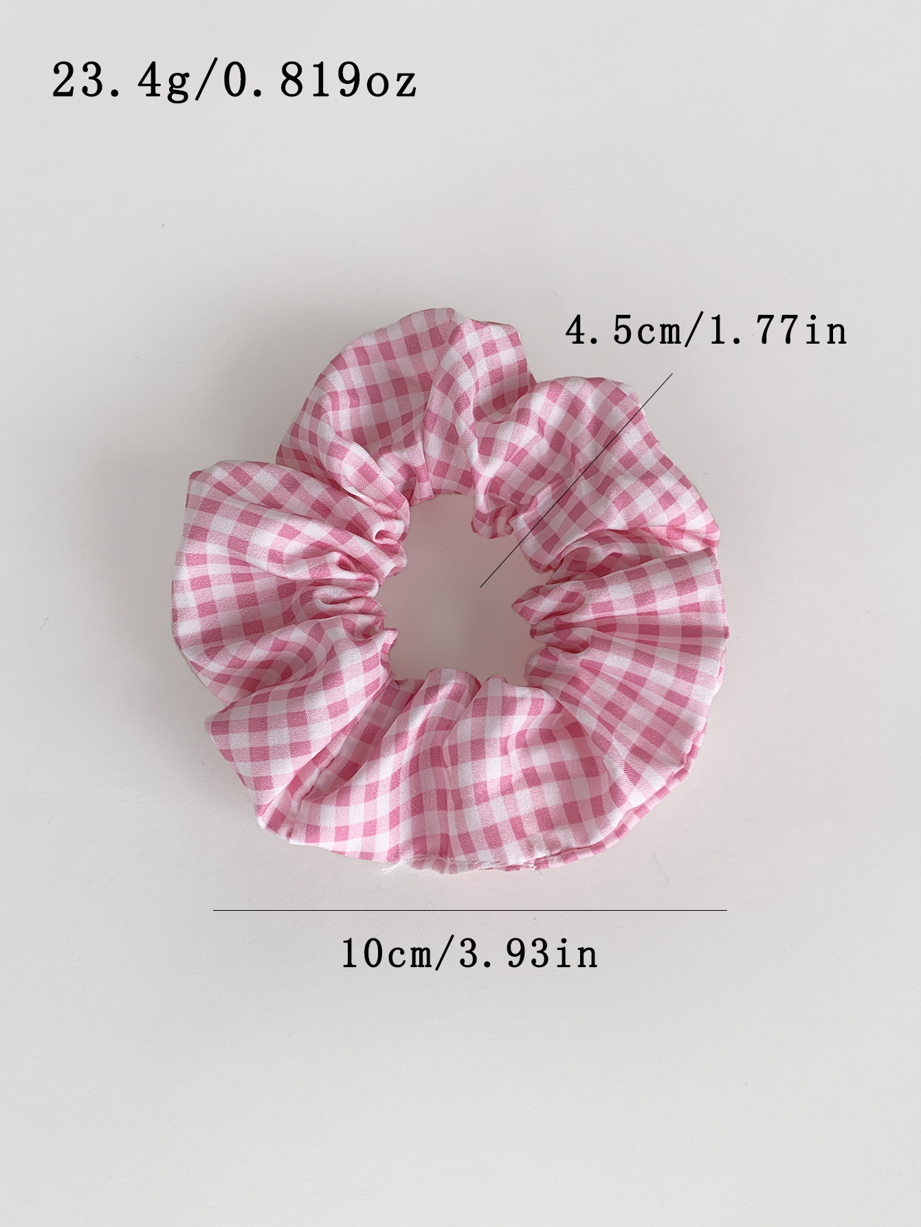 Women's Cute Simple Style Plaid Cloth Hair Tie display picture 1