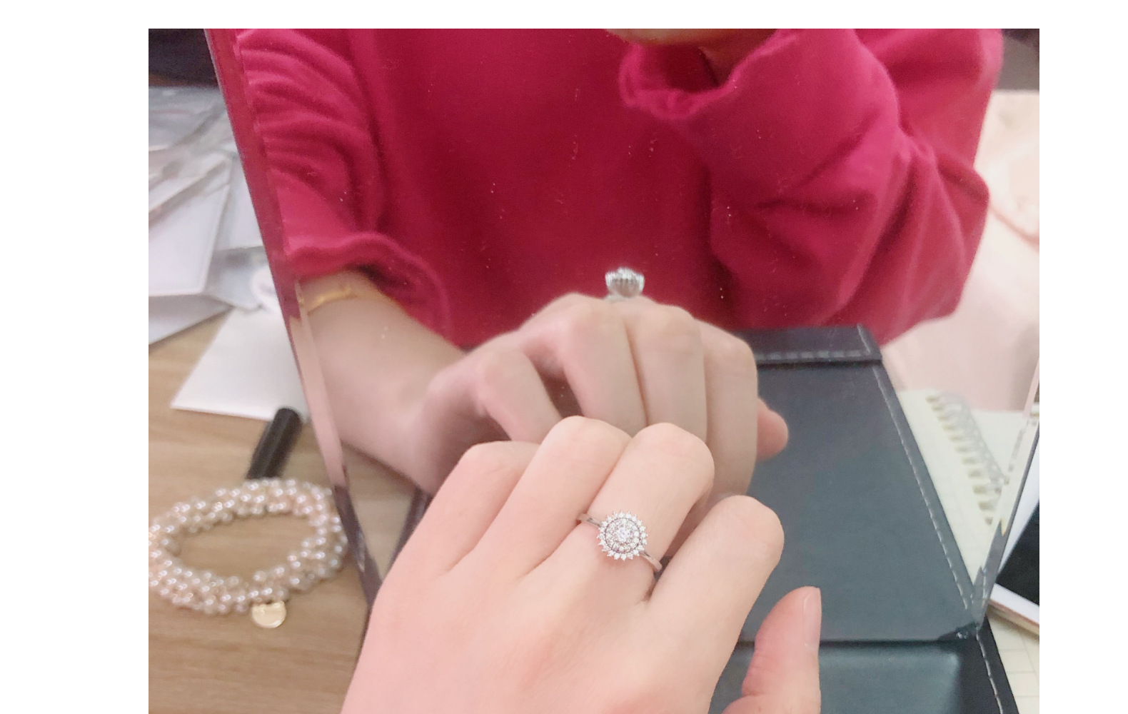Wholesale Simple Style Round Copper Plating Inlay Zircon Rings display picture 9