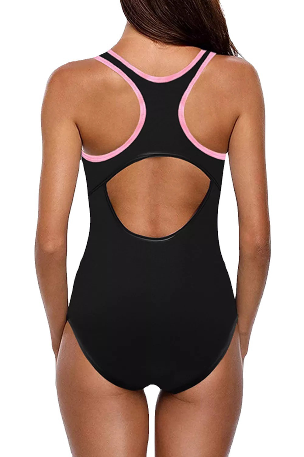 امرأة أسلوب بسيط كتلة اللون 1 قطعة قطعة واحدة ملابس السباحة display picture 4