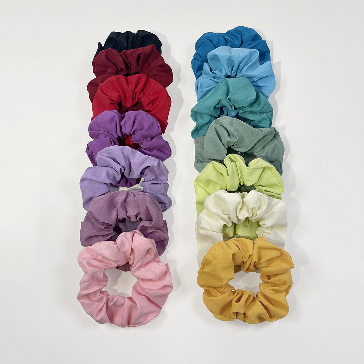Women's Cute Simple Style Solid Color Cloth Hair Tie display picture 1