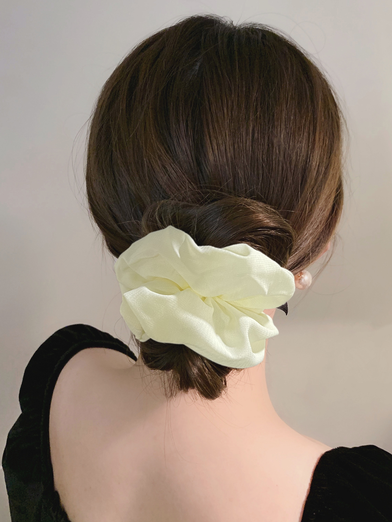 Women's Cute Simple Style Solid Color Cloth Hair Tie display picture 2