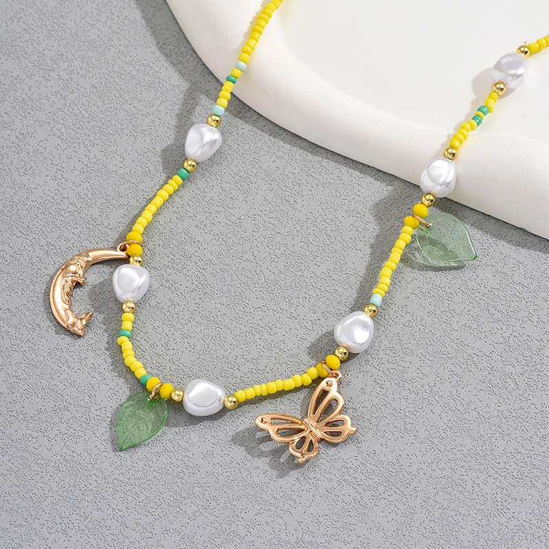 Einfacher Stil Klassischer Stil Schmetterling Künstliche Perle Saatperle Zinklegierung Perlen Frau Hüftkette display picture 4