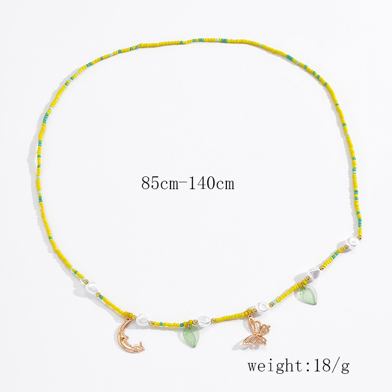 Einfacher Stil Klassischer Stil Schmetterling Künstliche Perle Saatperle Zinklegierung Perlen Frau Hüftkette display picture 6