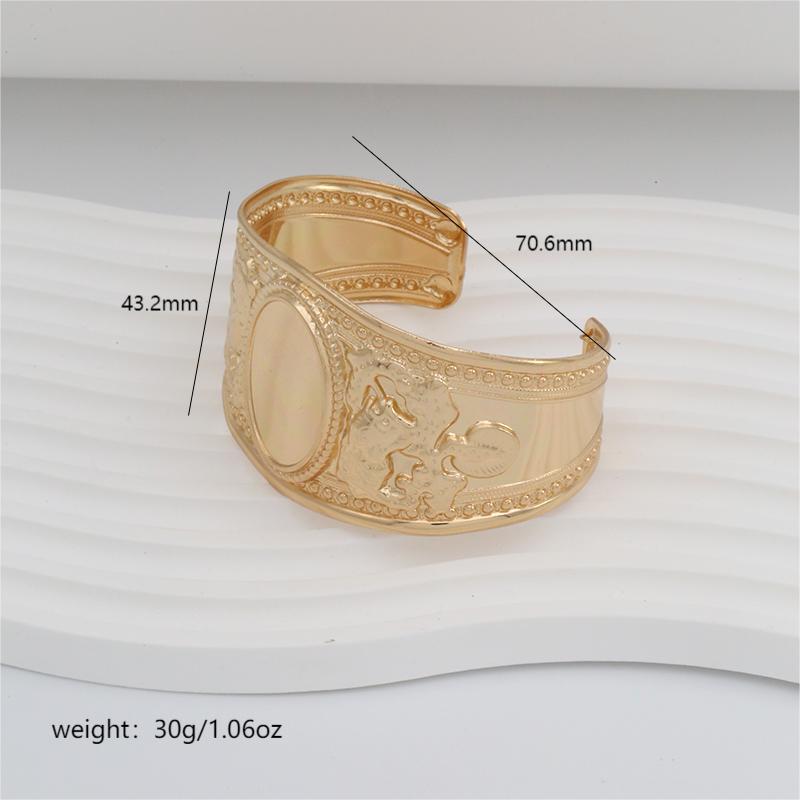 Elegant Glam Solid Color 14K Gold Plated Alloy Wholesale Bangle display picture 1
