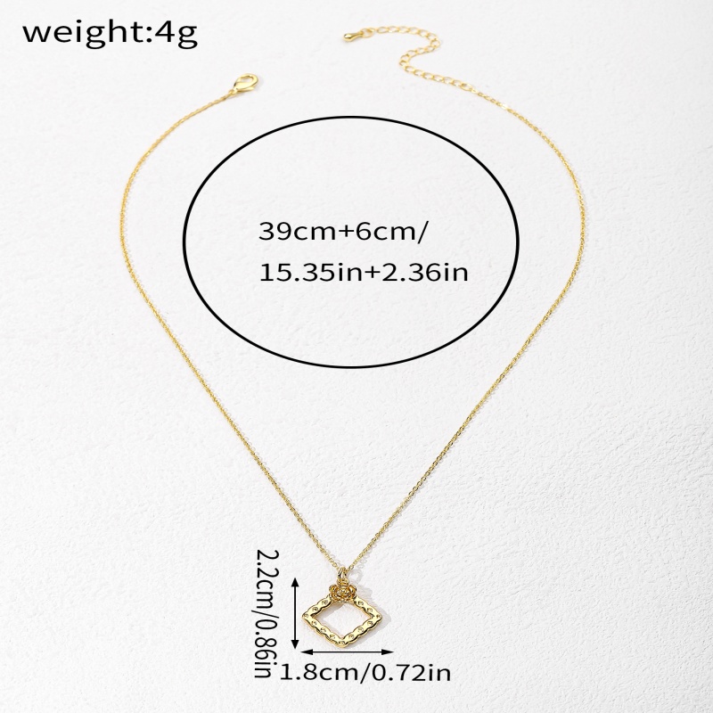 Copper 18K Gold Plated Simple Style Classic Style Plating Gift Box Pendant Necklace display picture 5
