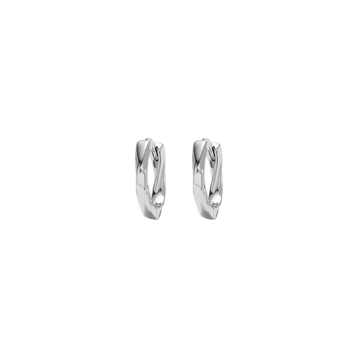 1 Pair Elegant Glam Luxurious U Shape Curve Waves Plating Copper White Gold Plated Earrings display picture 1