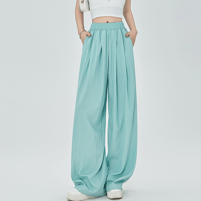 Women's Daily Casual Solid Color Full Length Wide Leg Pants display picture 1