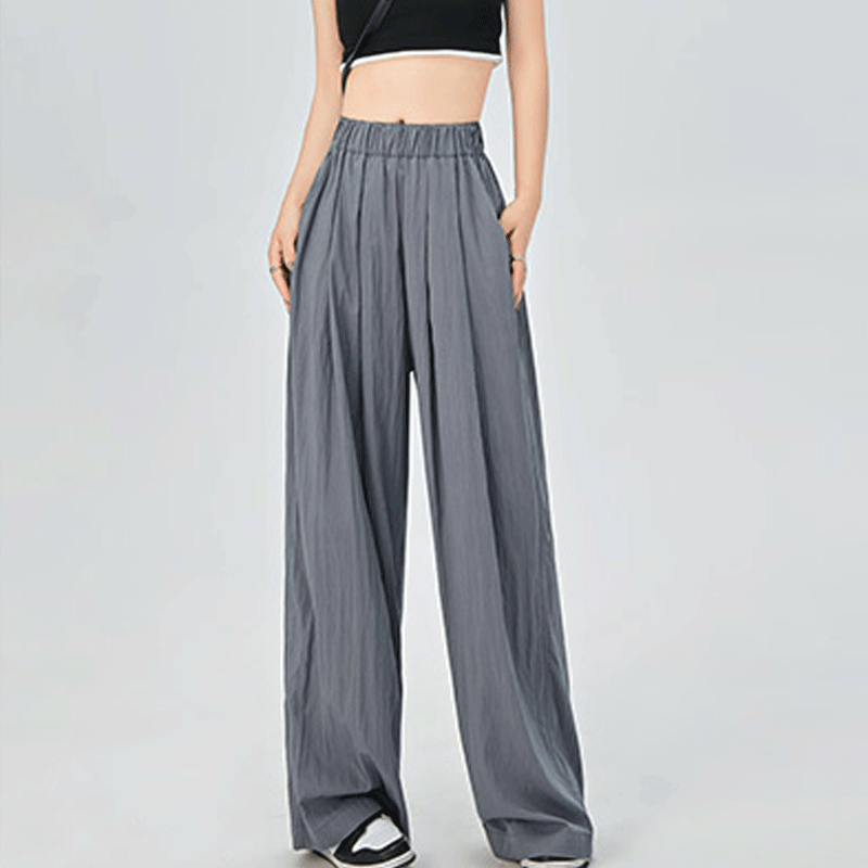 Women's Daily Casual Solid Color Full Length Wide Leg Pants display picture 2