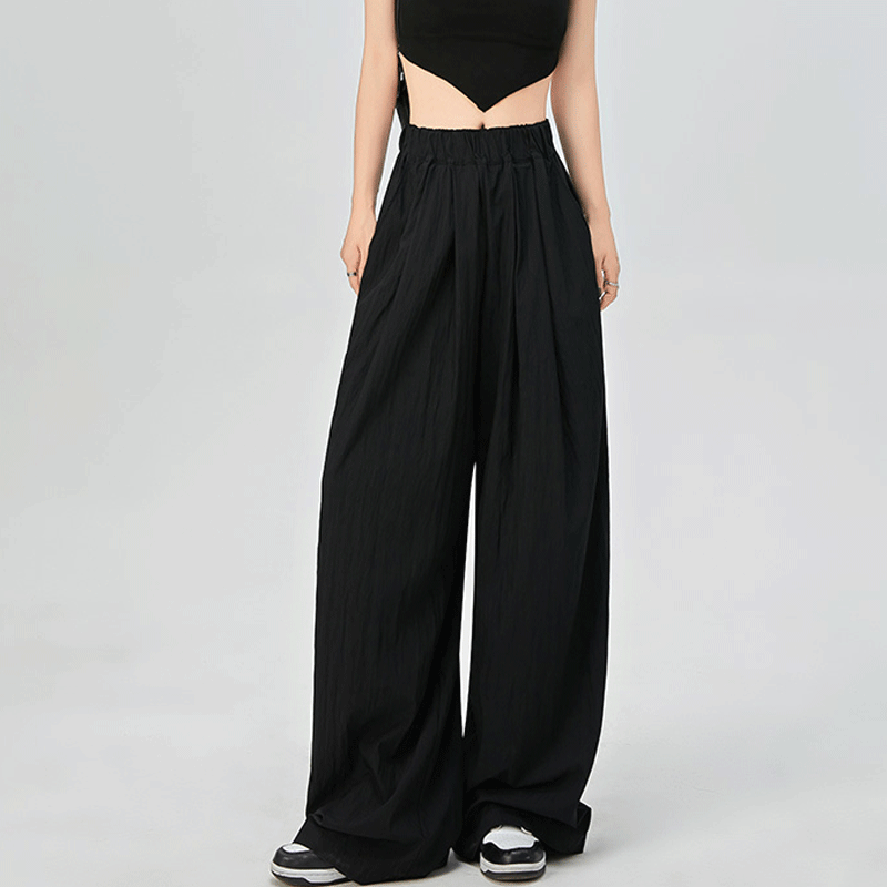 Women's Daily Casual Solid Color Full Length Wide Leg Pants display picture 3