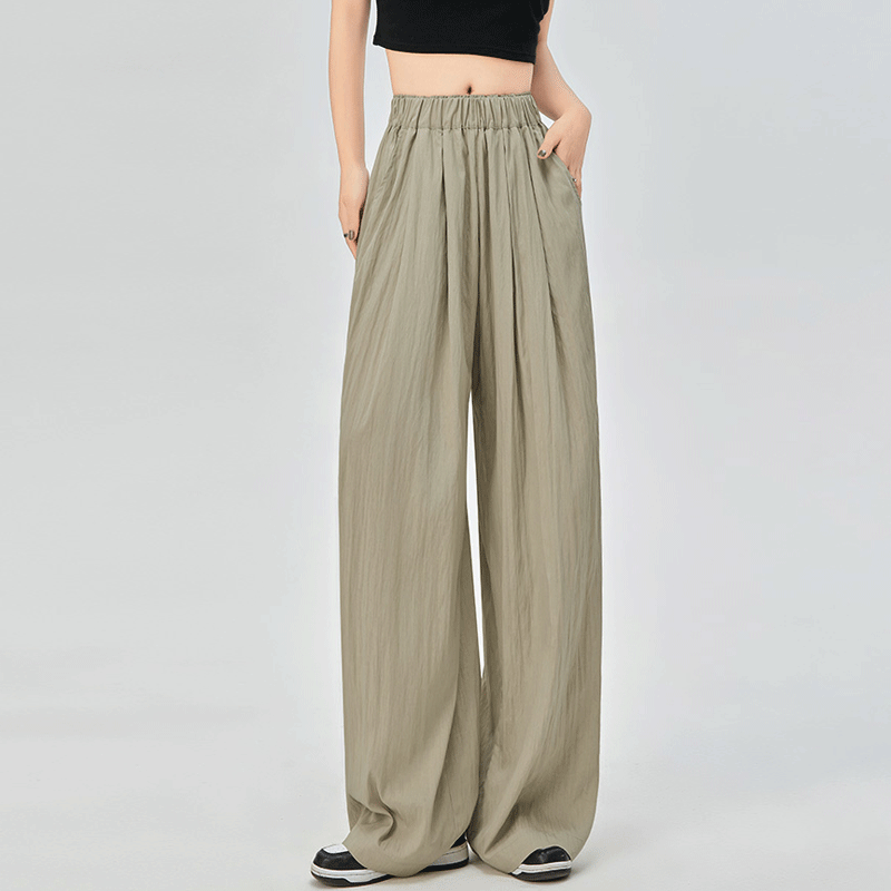 Women's Daily Casual Solid Color Full Length Wide Leg Pants display picture 6