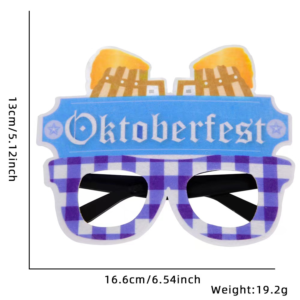 Oktoberfest Beer Letter Plastic Party Carnival Party Glasses display picture 19