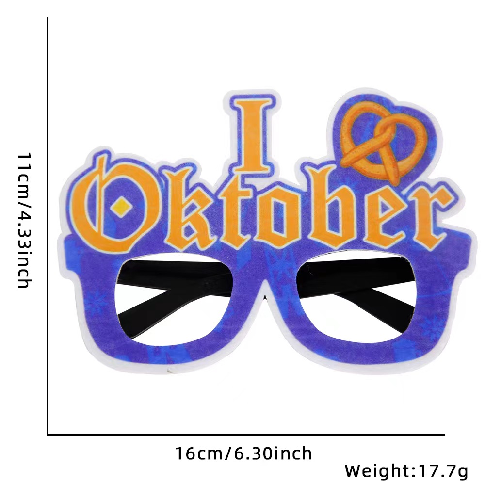 Oktoberfest Beer Letter Plastic Party Carnival Party Glasses display picture 21