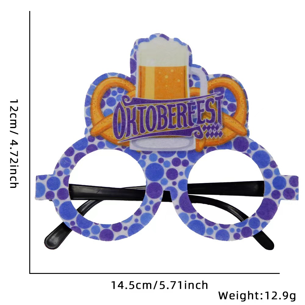 Oktoberfest Beer Letter Plastic Party Carnival Party Glasses display picture 22