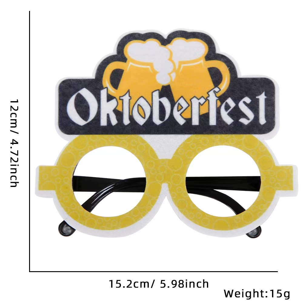 Oktoberfest Beer Letter Plastic Party Carnival Party Glasses display picture 16