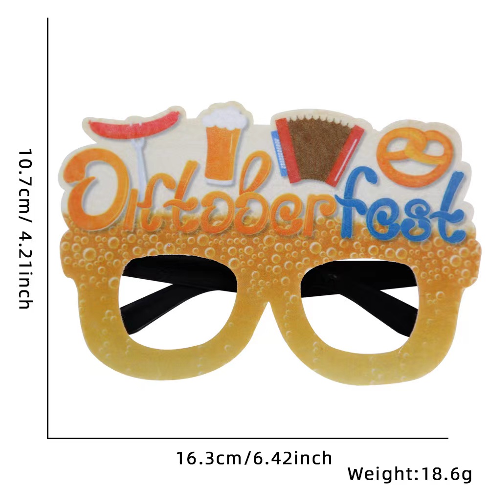 Oktoberfest Beer Letter Plastic Party Carnival Party Glasses display picture 17